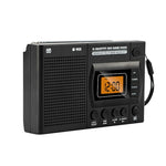 Rádio Portátil FM/AM/SW de Banda Completa com Relógio LCD Controlado, Para UE, Para EUA