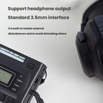 Rádio Portátil FM/AM/SW de Banda Completa com Relógio LCD Controlado, Para UE, Para EUA