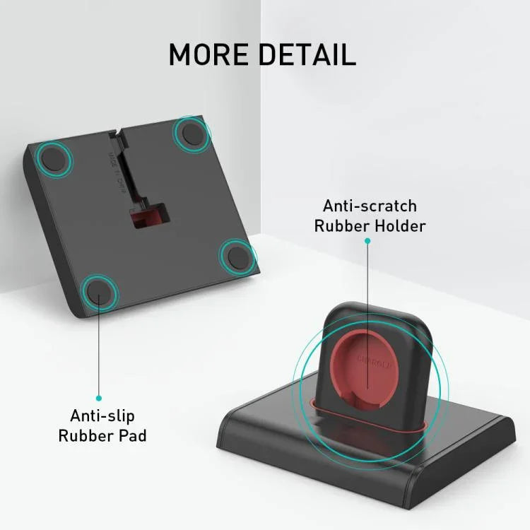 Base de Carregamento e Suporte de Armazenamento em Plástico AhaStyle PT117-1 para Apple Watch / Auriculares, Sem Carregador