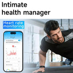 Pulseira de Saúde com Duplo PD Monitorização em Tempo Real de Frequência Cardíaca, Oxigénio no Sangue, Sono e Exercício