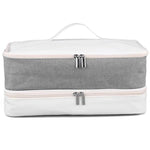 Bolsa de Armazenamento de Ferramentas de Beleza de Duas Camadas para Secadores de Cabelo, Modeladores e Pranchas