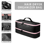 Bolsa de Armazenamento de Ferramentas de Beleza de Duas Camadas para Secadores de Cabelo, Modeladores e Pranchas