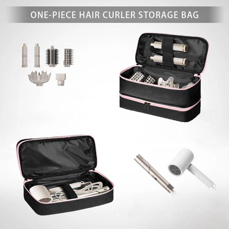 Bolsa de Armazenamento de Ferramentas de Beleza de Duas Camadas para Secadores de Cabelo, Modeladores e Pranchas
