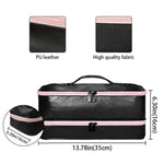 Bolsa de Armazenamento de Ferramentas de Beleza de Duas Camadas para Secadores de Cabelo, Modeladores e Pranchas