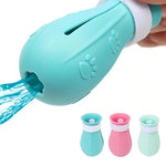 Capuz Espacial para Gato Máscara Anti-Mordida + Capa para Pés de Segunda Geração, Pequeno Verde Claro, Pequeno Rosa, Pequeno Azul Claro, Grande Verde Claro, Grande Rosa, Grande Azul Claro