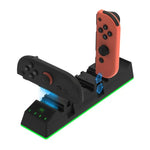Base de Carregamento Universal PGTECH 9 em 1 para Comandos Esquerdo e Direito, Para Nintendo Switch 2/Switch 2 Pro