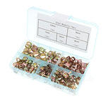 M6/M10 Automotive Fuel Line Mini Spring Hose Clamp Set, 75pcs /Set