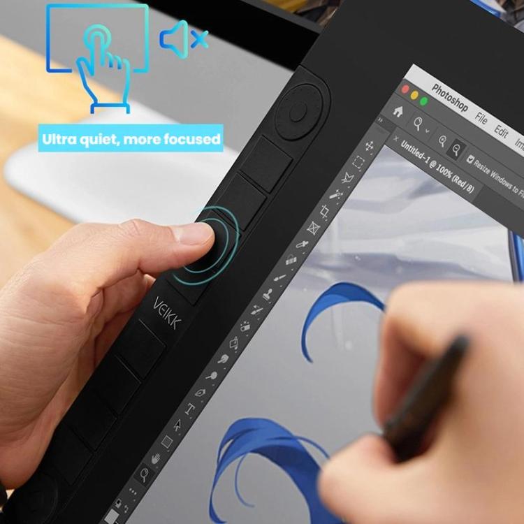 VEIKK VK2200PRO 21.5 inch Digital Screen Hand Drawing Screen Electronic Drawing Screen Compatible With Mobile Phone, EU Plug, US Plug, UK Plug