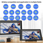 VEIKK VK2200PRO 21.5 inch Digital Screen Hand Drawing Screen Electronic Drawing Screen Compatible With Mobile Phone, EU Plug, US Plug, UK Plug