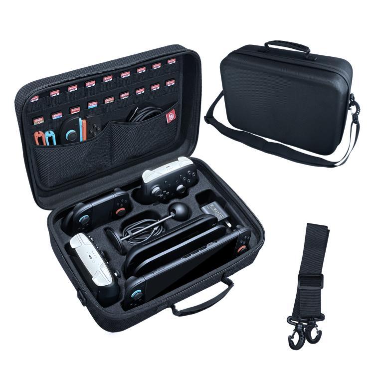 Estojo de Transporte Tudo-em-um JYS NS2323 para Nintendo Switch 2 com Organizador e Alça de Ombro, Compatível com Dock/Consola/Comando Pro/Câmara/Grip/Carregador