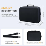 Estojo de Transporte Tudo-em-um JYS NS2323 para Nintendo Switch 2 com Organizador e Alça de Ombro, Compatível com Dock/Consola/Comando Pro/Câmara/Grip/Carregador