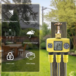Controlador Inteligente Automático de Rega Exterior com Temporizador de Irrigação Três Vias, Padrão Reino Unido, Padrão EUA