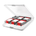 ipega Estojo cristal para cartões de jogo para Nintendo Switch 2/Switch com 12 slots para cartões de jogo, design seguro com fecho, PG-SW2107