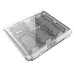 ipega Estojo cristal para cartões de jogo para Nintendo Switch 2/Switch com 12 slots para cartões de jogo, design seguro com fecho, PG-SW2107