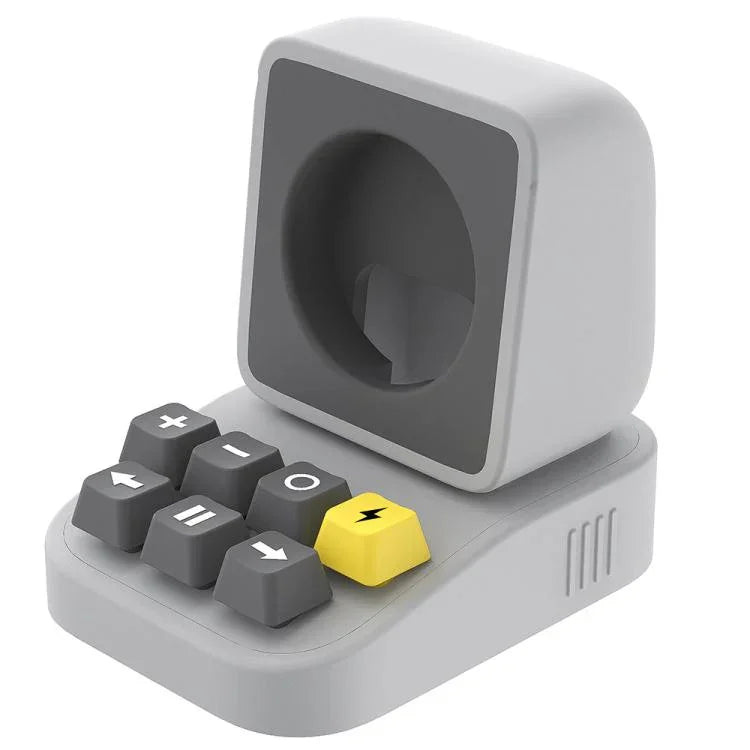 Base de Silicone para Suporte Estilo Máquina de Escrever com Carregamento Sem Fios para Apple Watch
