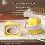 Base de Silicone para Suporte Estilo Máquina de Escrever com Carregamento Sem Fios para Apple Watch