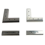 Almofada Elevadora para Suporte de Sofá em Aço Inoxidável com 3cm de Espessura, Forma Linear Preta, Forma de Sete Preta, Forma Linear Prateada, Forma de Sete Prateada