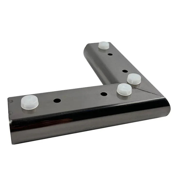 Almofada Elevadora para Suporte de Sofá em Aço Inoxidável com 3cm de Espessura, Forma Linear Preta, Forma de Sete Preta, Forma Linear Prateada, Forma de Sete Prateada
