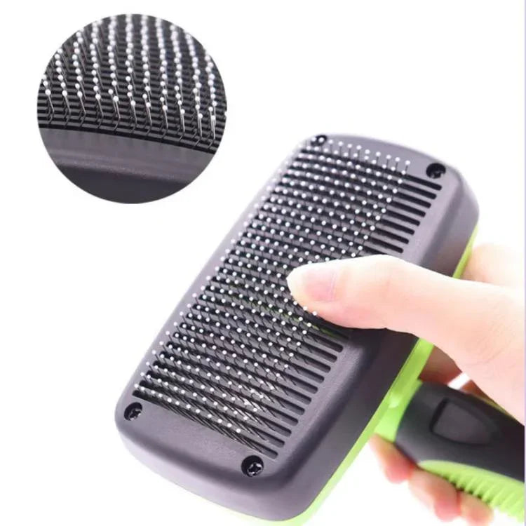 Escova para Remoção de Pêlos para Gatos e Cães Ferramenta de Remoção de Pêlos com Liberação de 1 Clique Escova de Grooming, Pequeno, Grande