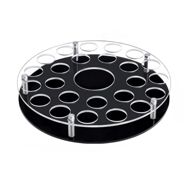 Suporte para Bandeja de Copos de Vinho com 25 Furos e Espaço Central para Garrafa, YX183 1 peça