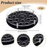 Suporte para Bandeja de Copos de Vinho com 25 Furos e Espaço Central para Garrafa, YX183 1 peça