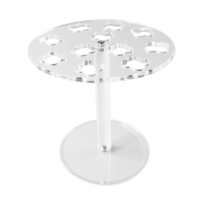 Suporte de Parede Acrílico para Armazenamento e Exposição de Tesouras de Barbeiro com 11 Furos, 1pc, 2pcs