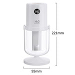 Humidificador Antibacteriano WT35 com Dupla Pulverização, Suporte Destacável, Atomizador Silencioso para Secretária