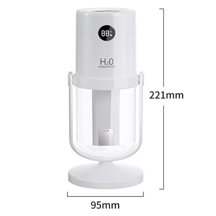 Humidificador Antibacteriano WT35 com Dupla Pulverização, Suporte Destacável, Atomizador Silencioso para Secretária