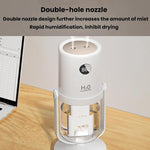 Humidificador Antibacteriano WT35 com Dupla Pulverização, Suporte Destacável, Atomizador Silencioso para Secretária