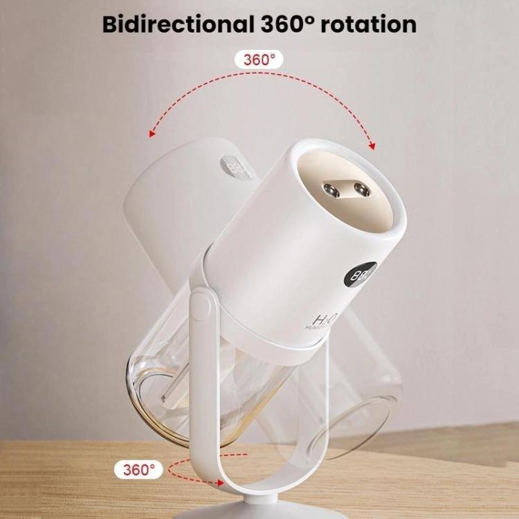 Humidificador Antibacteriano WT35 com Dupla Pulverização, Suporte Destacável, Atomizador Silencioso para Secretária