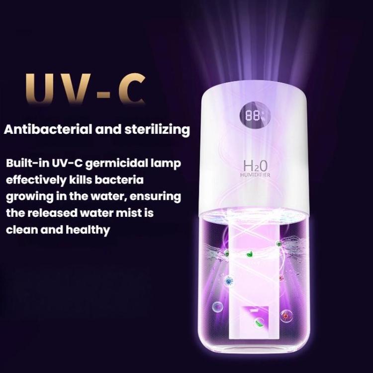Humidificador Antibacteriano WT35 com Dupla Pulverização, Suporte Destacável, Atomizador Silencioso para Secretária