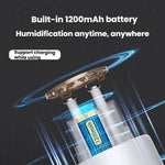 Humidificador Antibacteriano WT35 com Dupla Pulverização, Suporte Destacável, Atomizador Silencioso para Secretária