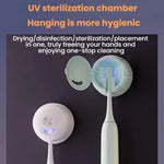 Escova de Dentes Inteligente Recarregável com Esterilizador UV e Suporte de Armazenamento