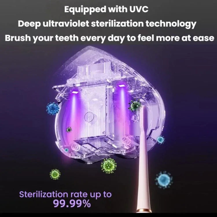 Esterilizador de Escova de Dentes Recarregável USB Portátil com Esterilização UV