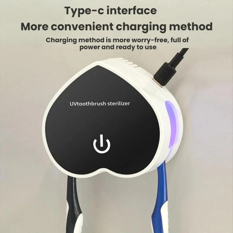 Esterilizador de Escova de Dentes Recarregável USB Portátil com Esterilização UV