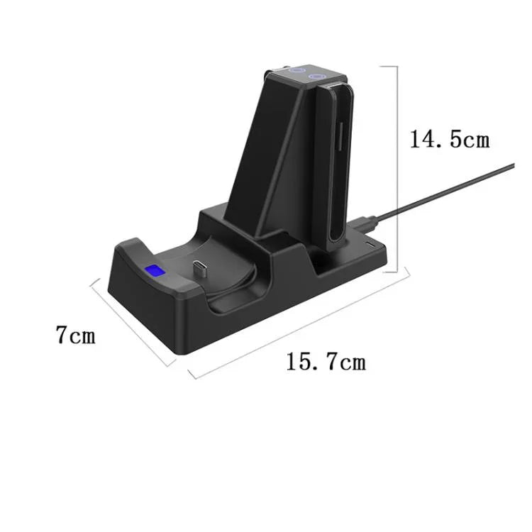 Dock de Carregamento 3 em 1 para Joy-Con e Comando Pro do Nintendo Switch 2 com Indicadores LED, SW-3ZC028