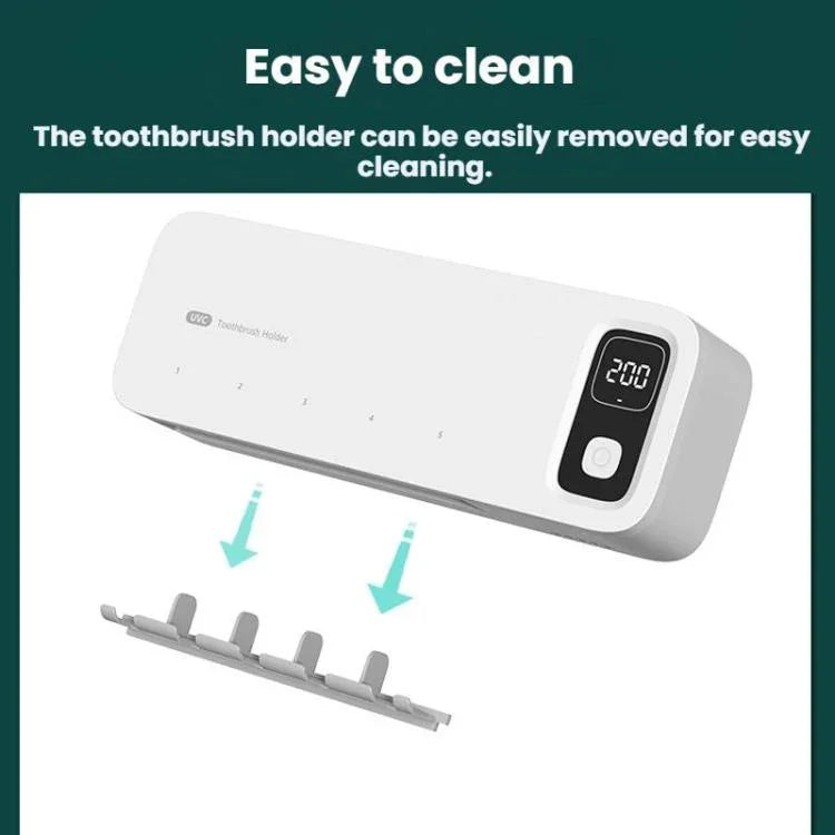 Esterilizador Elétrico de Escova de Dentes com Secagem Automática, Suporte de Armazenamento para Casa de Banho