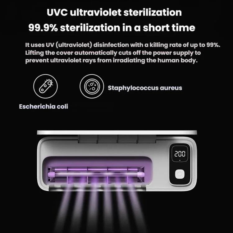 Esterilizador Elétrico de Escova de Dentes com Secagem Automática, Suporte de Armazenamento para Casa de Banho