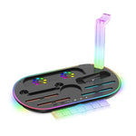 Base de Carregamento com Luz RGB para Nintendo Switch 2 JYS NS2322, Base Integrada de Arrefecimento e Armazenamento de Carregamento