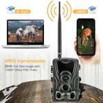 Câmara de Caça Exterior 20MP 4G à Prova de Chuva e Névoa com Rastreamento Infravermelho, HC-801LTE