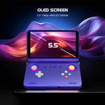 Consola de Jogos Retroid Pocket Flip 2 com Processador SD865, Android 13, Ecrã AMOLED de 5,5 Polegadas, Wifi, Bluetooth, Leitor de Vídeo