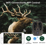 Câmara de Caça Infravermelha 4K 120MP com Suporte para Visualização Remota por APP de Fotos / Vídeos, WiFi940Pro-Li