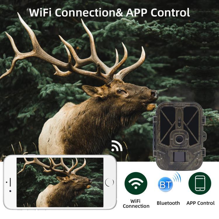 Câmara de Caça Infravermelha 4K 120MP com Suporte para Visualização Remota por APP de Fotos / Vídeos, WiFi940Pro-Li