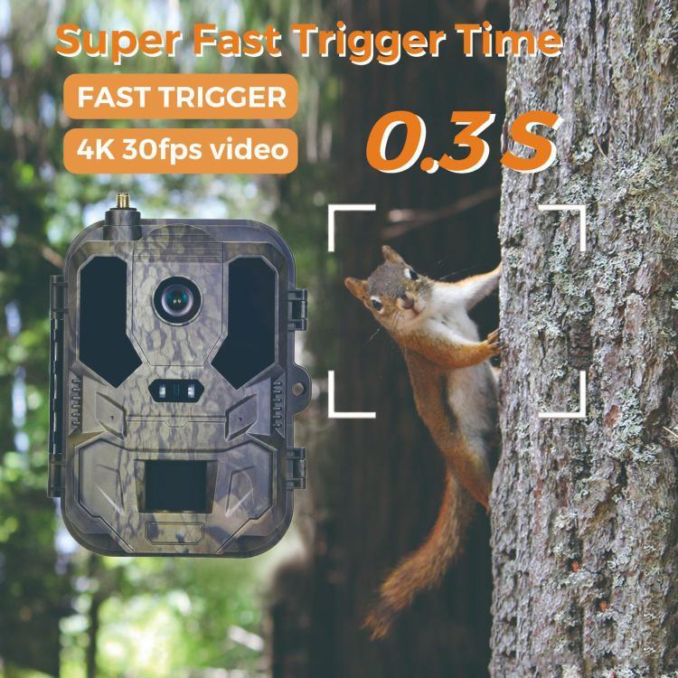 Câmara de Rastreamento Exterior 4K 4G com Controlo Remoto por Telemóvel, Suporta FTP/SMTP/APP, HC-960Ultra-Li