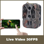 Câmara de Rastreamento Externa 4K 4G com Dupla Lente e Controlo Remoto por Telemóvel para Visualização de Fotos em Tempo Real, HC-950Pro-Li