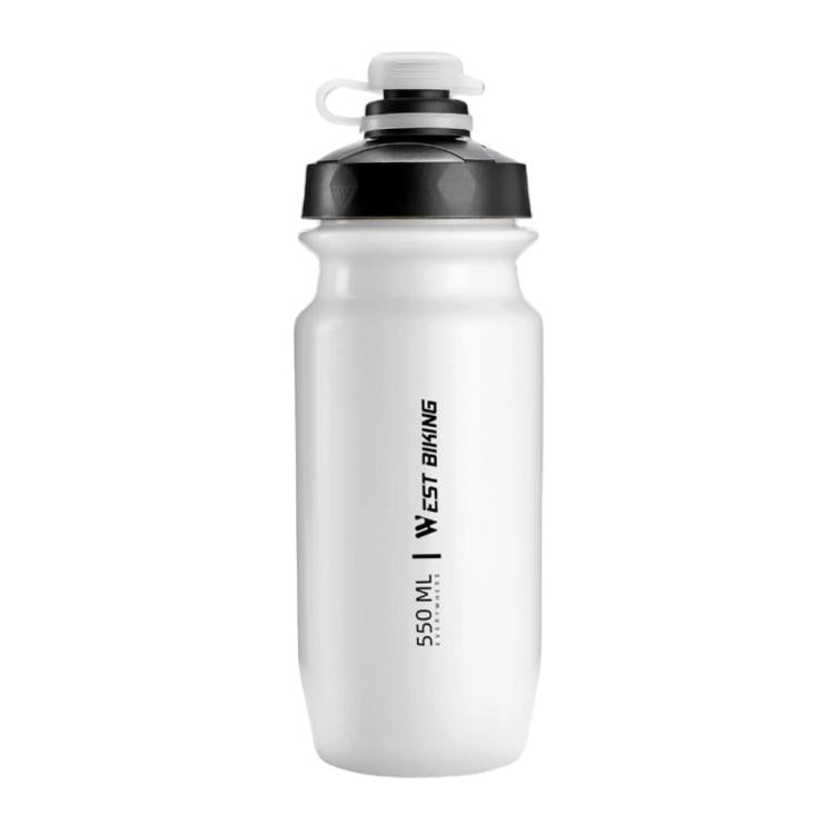 WEST BIKING Garrafa de Água para Bicicleta 550ml para Ciclismo, Design à Prova de Fugas com Aperto, Garrafa de Hidratação Desportiva Portátil, 550ml Branco Largo, 550ml Amarelo Largo, 550ml Amarelo, 550ml Branco