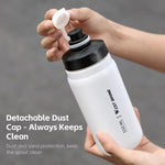 WEST BIKING Garrafa de Água para Bicicleta 550ml para Ciclismo, Design à Prova de Fugas com Aperto, Garrafa de Hidratação Desportiva Portátil, 550ml Branco Largo, 550ml Amarelo Largo, 550ml Amarelo, 550ml Branco