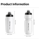 WEST BIKING Garrafa de Água para Bicicleta 550ml para Ciclismo, Design à Prova de Fugas com Aperto, Garrafa de Hidratação Desportiva Portátil, 550ml Branco Largo, 550ml Amarelo Largo, 550ml Amarelo, 550ml Branco