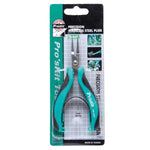 Alicate de bico plano de precisão em aço inoxidável ProsKit PM-396H, alicate eletrônico de mandíbula plana sem dentes, PM-396H