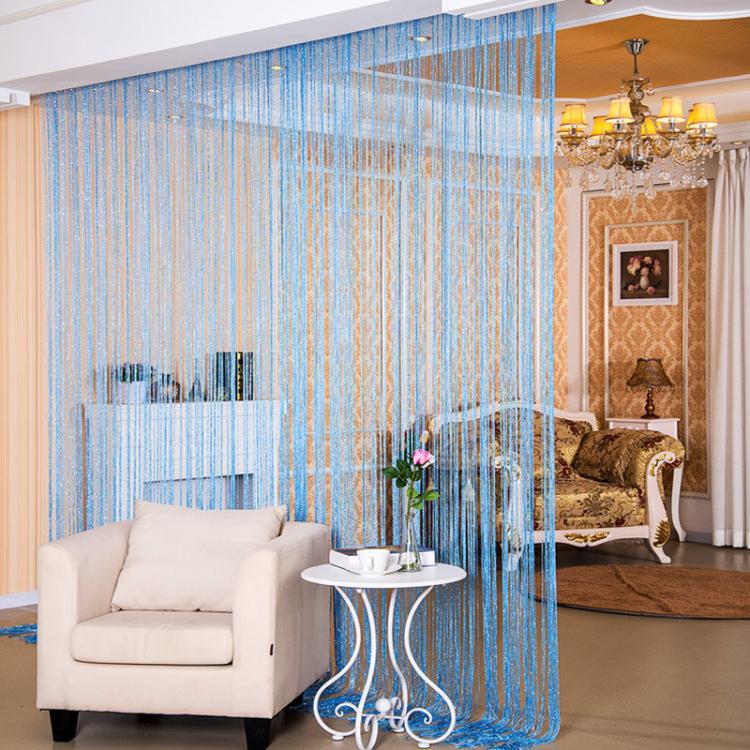 Dense Tassel Door Curtain Home Living Room Partition Decorative Curtain, 0.9 x 1.9m